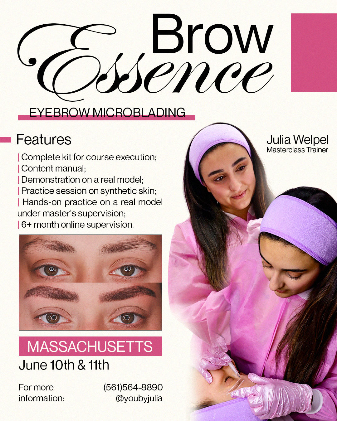 Brow Essence Microblading Training - Massachusetts June